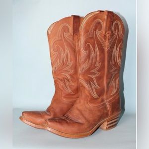 VTG Brown Leather Durango Cowboy Boots